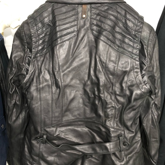 Luxury chic woman Mackage leather jacket size m - Picture 5 of 10